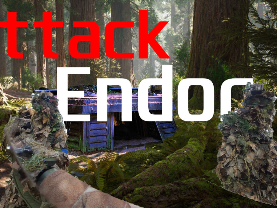 Airsofters attack the Shield Bunker on Endor!
